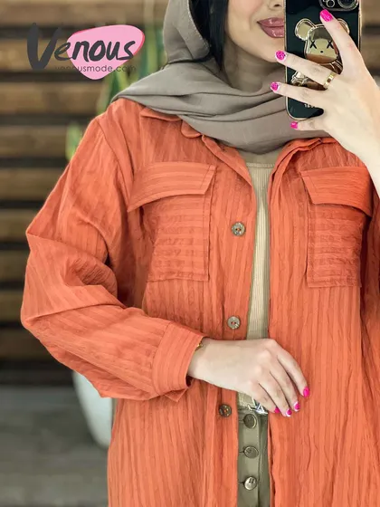 مانتو اطلسی دوجیب