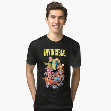 تیشرت Invincible | تیشرت شکست ناپذیر طرح Invincible کد 121611