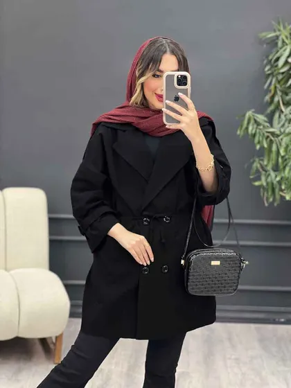 مانتو چهار دکمه صحرا