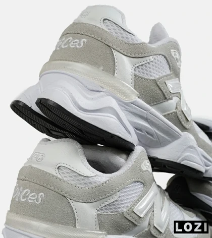 کفش کتانی مردانه و زنانه سفید طوسی NEW BALANCE 9060 مدل 7229