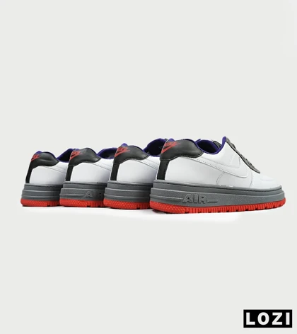 کفش کتانی مردانه و زنانه سفید طوسی نایک NIKE AIR FORCE مدل 4314