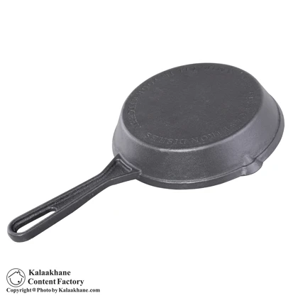 ماهیتابه تک دسته چدن سایز 16 پرانی کد 9010