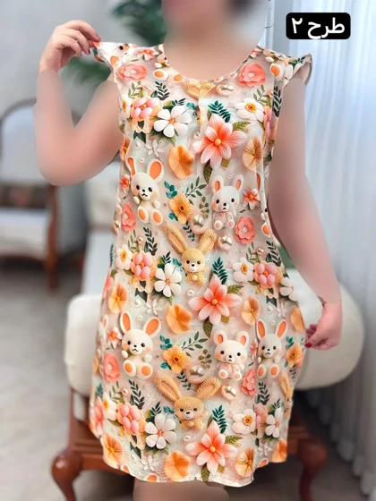 پیراهن نخی فرشته 3123