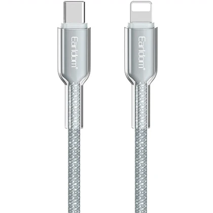 کابل تایپ سی به لایتنینگ ارلدام EC-205C-L توان 27 وات یک متر