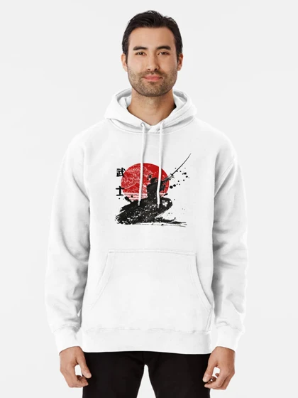 هودی طرح Samurai The Ghost Classic T-Shirt Design