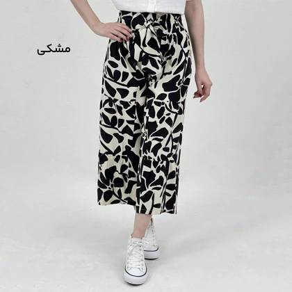 شلوار لینن زنانه طرحدار