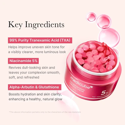 کرم کپسولی ضد لک ترانگزامیک اسید و نیاسینامید مدی کیوب