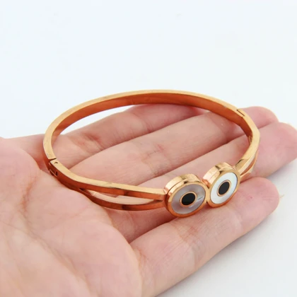 بنگل زنانه طرح دو چشم