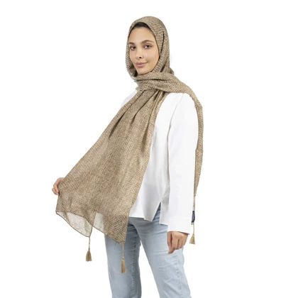 شال طرح خطی زنانه - 39251734