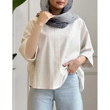 بلوز لینن 17669