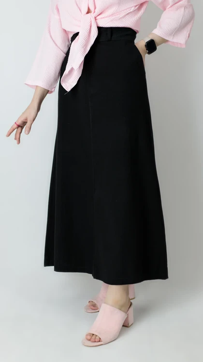 دامن کلوش لینن