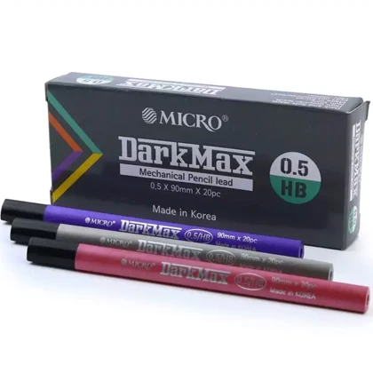 نوک مداد نوکی 0.5 میکرو MICRO مدل DarkMax با کیفیت HB یک عددی