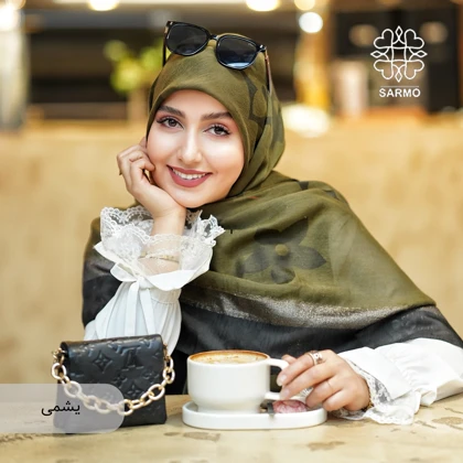روسری نخ ابریشم رافاگل