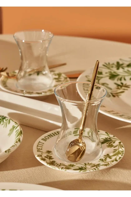 سرویس غذاخوری 6 نفره Bella Maison مدل Petit Bonheur چینی - سبز