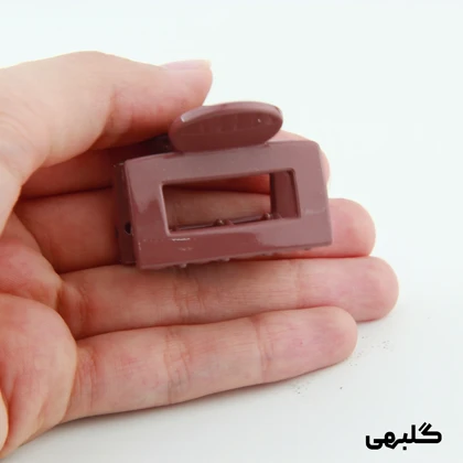 کلیپس دخترانه مدل مربعی کوچک دو رنگ