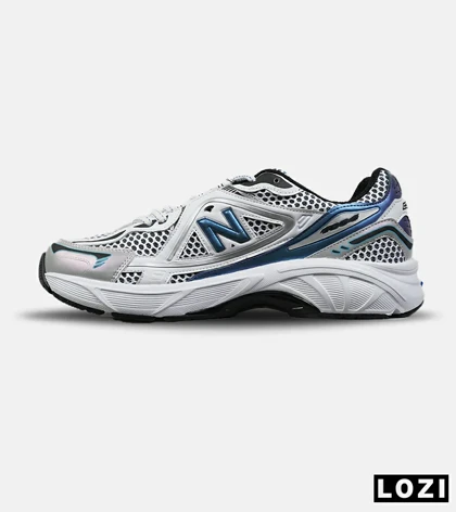 کفش کتانی مردانه و زنانه سفید مشکی آبی NEW BALANCE 1064 V.2 مدل 8660
