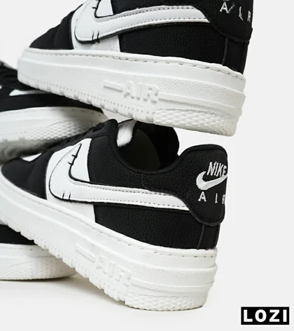 کفش مردانه و زنانه مشکی سفید NIKE AIR FORCE