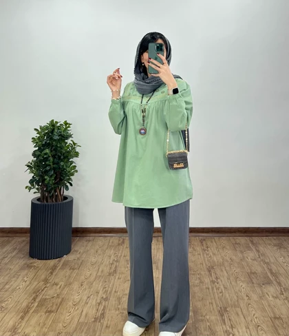 مانتو گلدوزی پونه 3(ایراد دار)