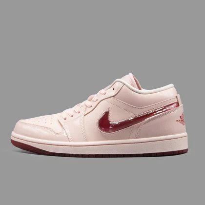نایکی جردن 1 پتنت ولنتاینز دی ساق کوتاه Nike Air Jordan 1 Low Patent Valentine's Day