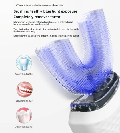 مسواک برقی اولتراسونیک و هوشمند U شکل مدل MY-116