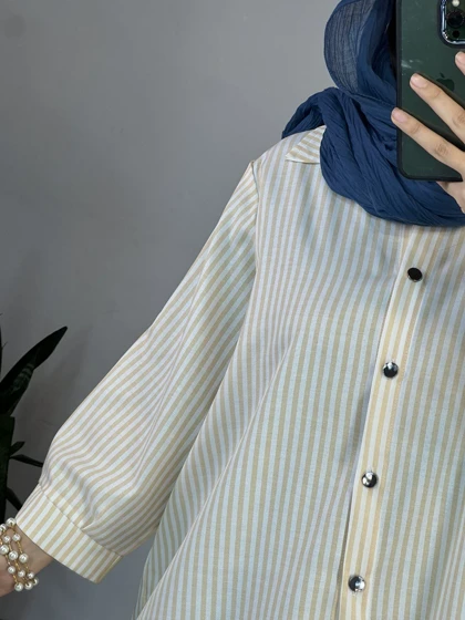 مانتو دکمه دار سالینا 1