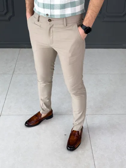 شلوار 334 ZARA کرم