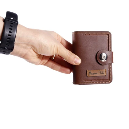 جاکارتی چرمی مدل Massimo Dutti