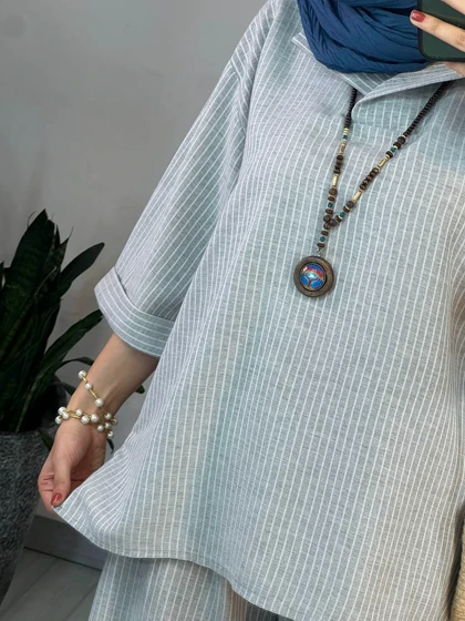 ست تونیک و شلوار تافته 2