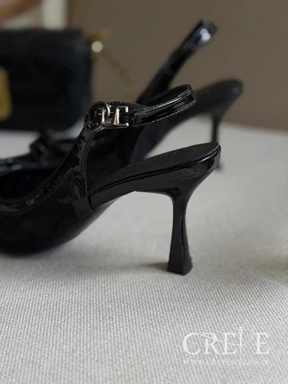 کفش توری پاپیونی پاشنه 8 سانت