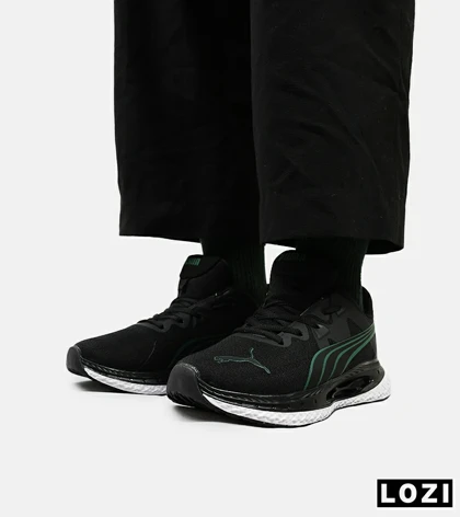 کفش کتانی ورزشی مردانه مشکی سبز PUMA مدل 5072