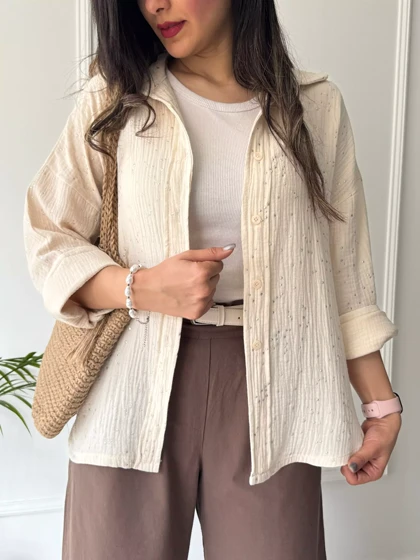 مانتو شومیزی پاستیلی میلانی