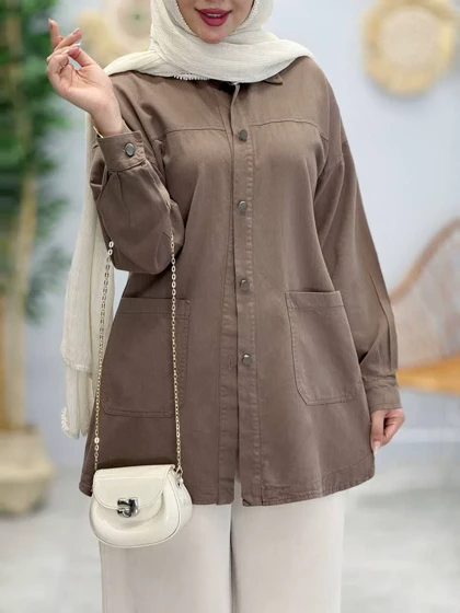 3379-مانتو کتان مرداس