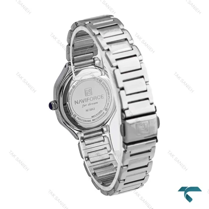 ساعت نیوی فورس NF5042 زنانه سیلور صفحه مشکی NaviForce-6986-L