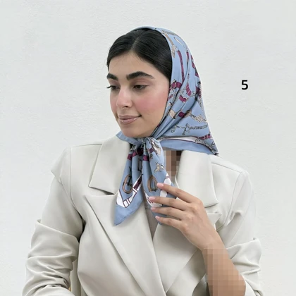 مینی اسکارف زنانه تویل طرحدار | آی بولک