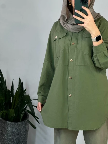 مانتو بلند لینن آلاله