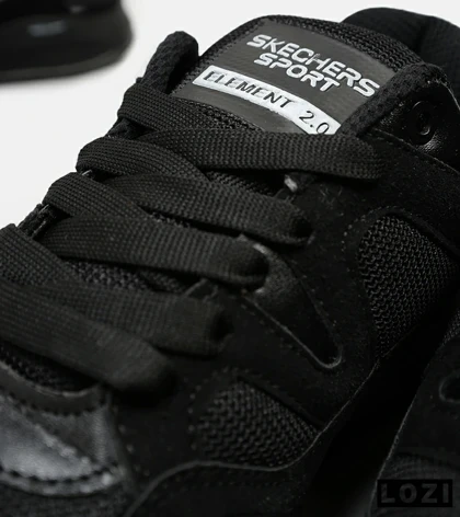 کفش کتانی طبی زنانه و مردانه مشکی SKECHERS archfit v02