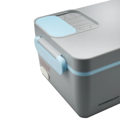 ظرف غذا گرمکن پرتابل پاورولوژی مدل Lumo-PLBF818GYBL ظرفیت 1 لیتر به همراه کیف