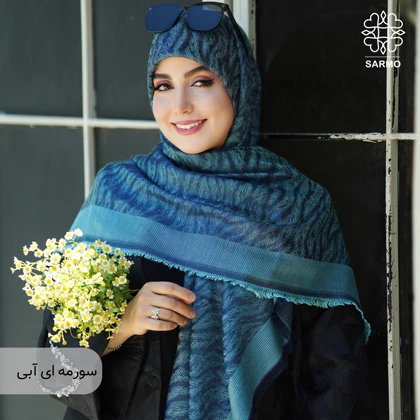 روسری ژاکارد رونا طرح پر- 140