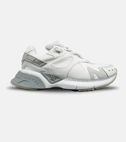 کفش کتانی سفید طوسی AMIRI Bone Runner