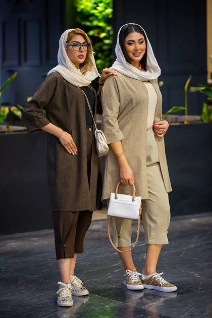 مانتو سافاری جیب هلال