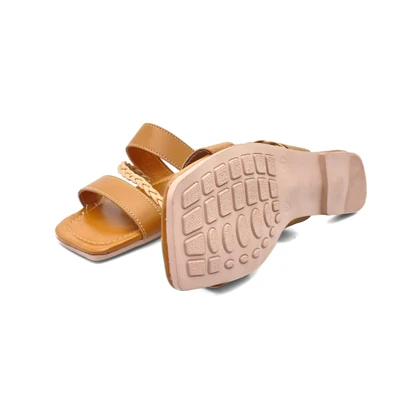 کفش صندل زنانه مدل sandal - 0020_Cognac