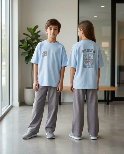 ست تیشرت لانگ وشلوار نیم بگ _کد:1070