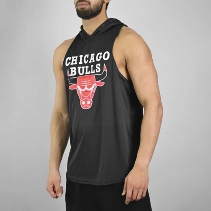 رکابی کلاهدار ورزشی مردانه شیکاگو بولز مدل PY-Bulls 1408 مشکی