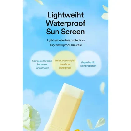 ضد آفتاب استیکی ضد آب توکوبو زرد مدل VITA حاوی SPF50