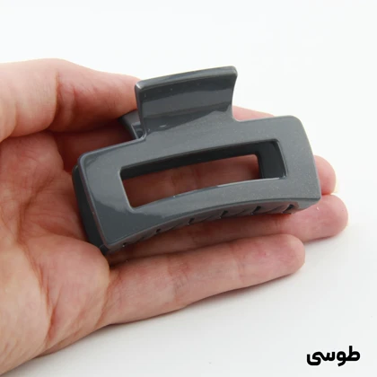 کلیپس دخترانه مدل مستطیل ساده دو رنگ کوچک