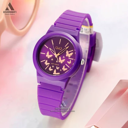 ساعت کیو اند کیو اند کیو بنفش Q&Q V34A-002VY