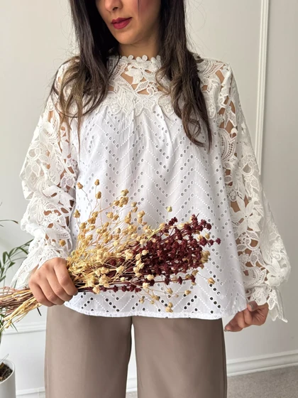 شومیز خامه دوزی گلسا