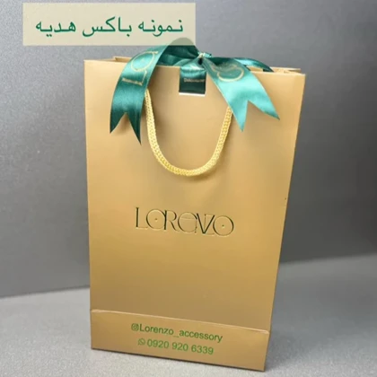 ست هدیه مردانه کراوات و دستمال جیب لورنزو کد 8089