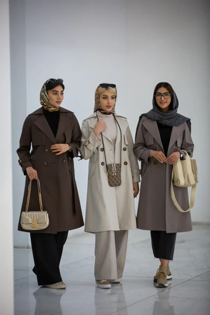 بارانی سانتانا دکمه دوبل بلند