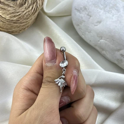 پیرسینگ ناف زنانه مدل فرشته اثیری